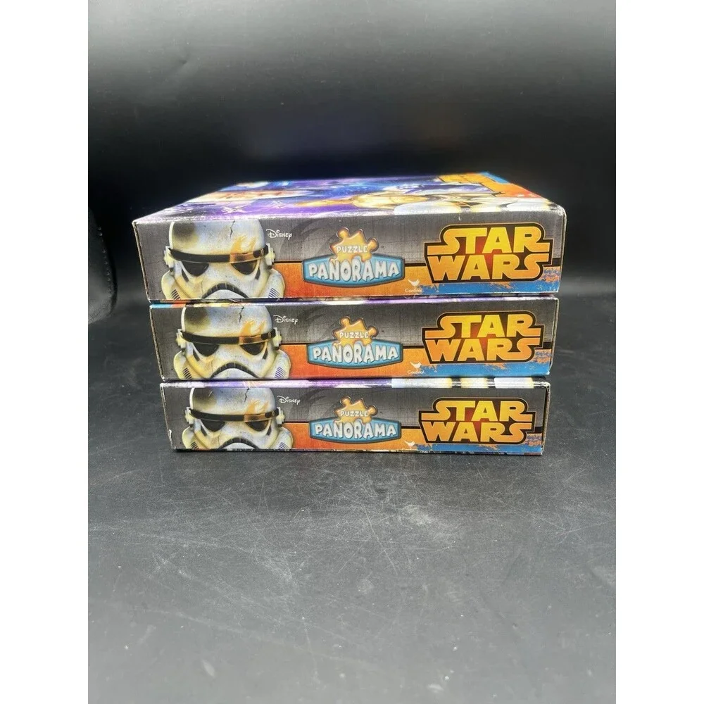 Star Wars Puzzle Panorama Set 3-in-1 211 pcs Cardinal Disney Sealed NIB